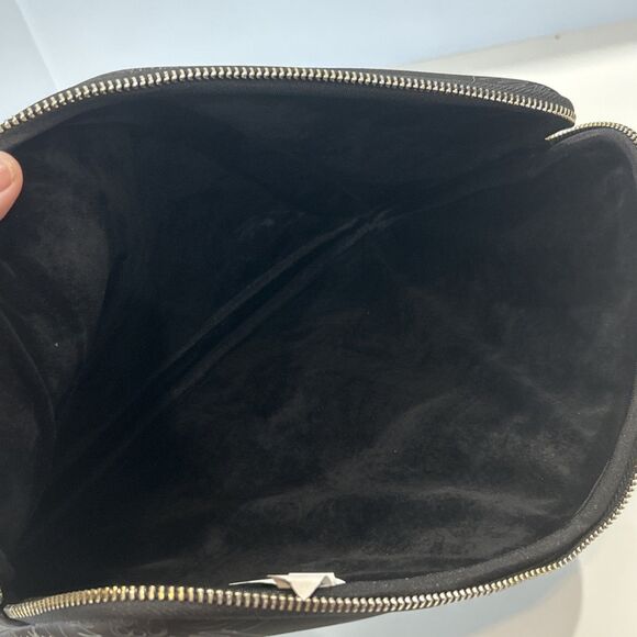 Kate Spade Slim Laptop Sleeve 13” Matte Black Floral Neoprene Case Padded - Picture 7 of 9